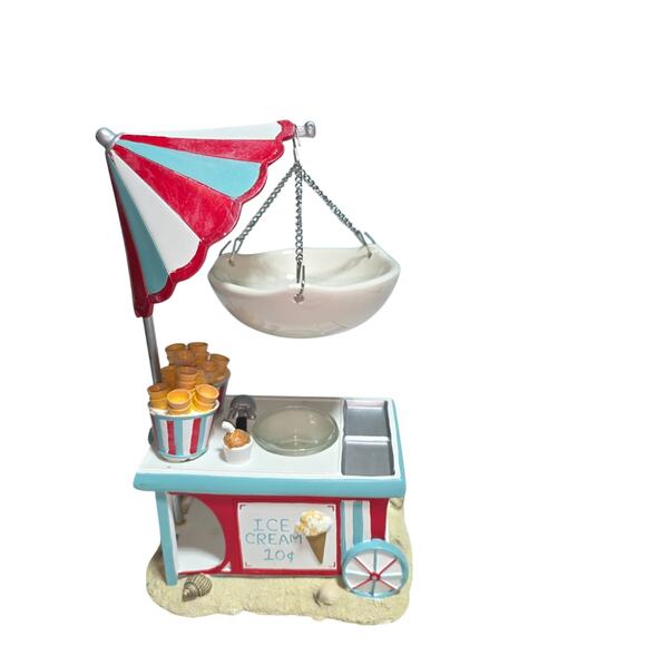YANKEE CANDLE ICE CREAM CART HANGING WAX TART BURNER - Picture 1 of 9